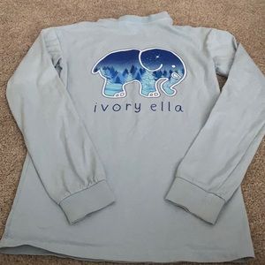 Ivory Ella long sleeve tee xxs